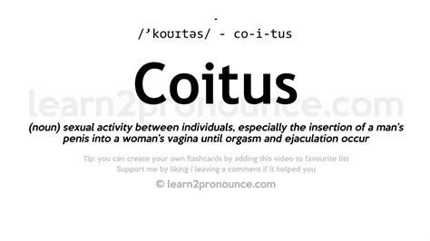 coituw|COITUS Definition & Meaning .